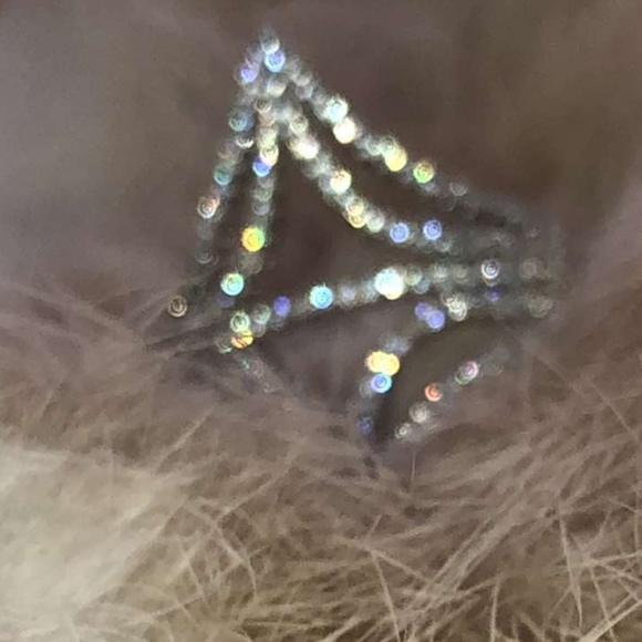 ABSTRACT DIAMOND RING STERLING SILVER - Picture 7 of 9